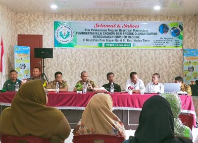 Sahuti Kegelisahan Masyarakat Pulo Brayan Darat II, Dosen Unimed Tingkatkan Ekonomi Lewat Pengelolaan Sampah